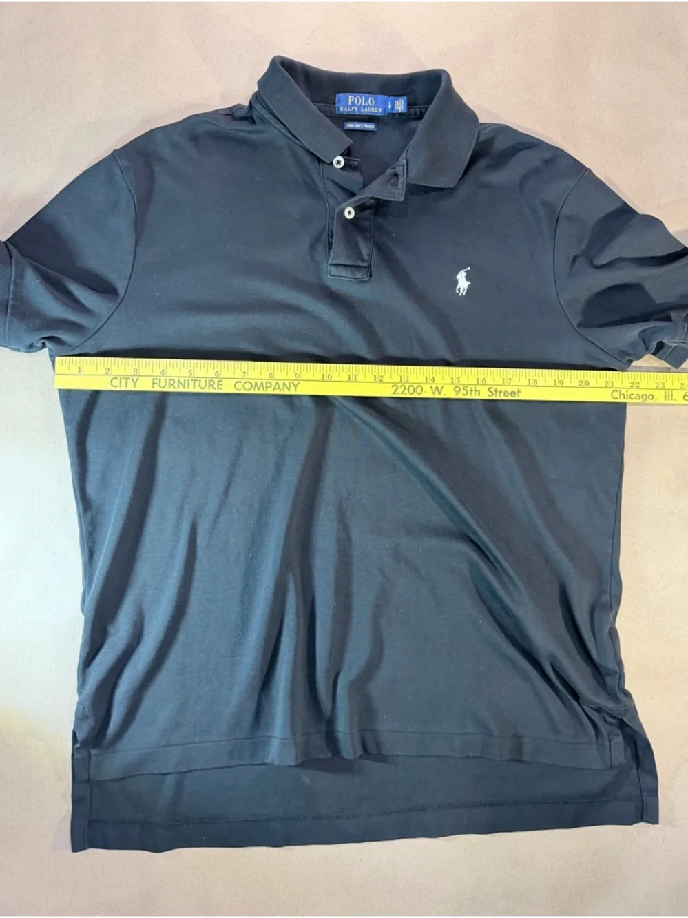 Polo Ralph Lauren Pima Soft Touch Polo – Men’s L Black Classic Fit
